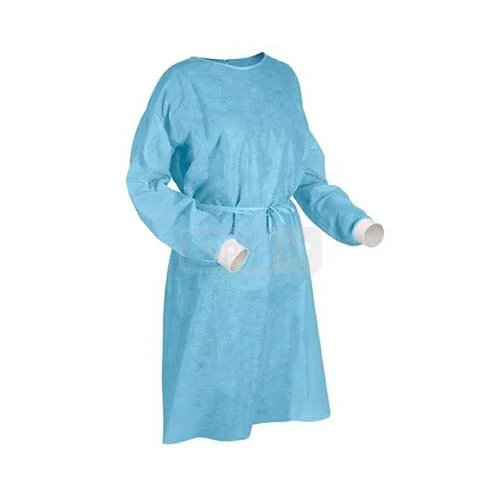 ვიზიტორის სამედიცინო ხალათი მანჟეტებით 35გრ 1*10ც